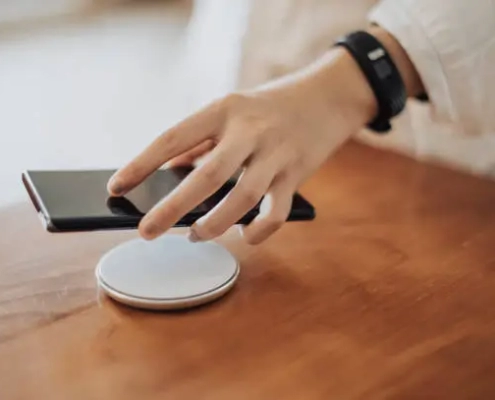 Charge your phone with a wireless charger